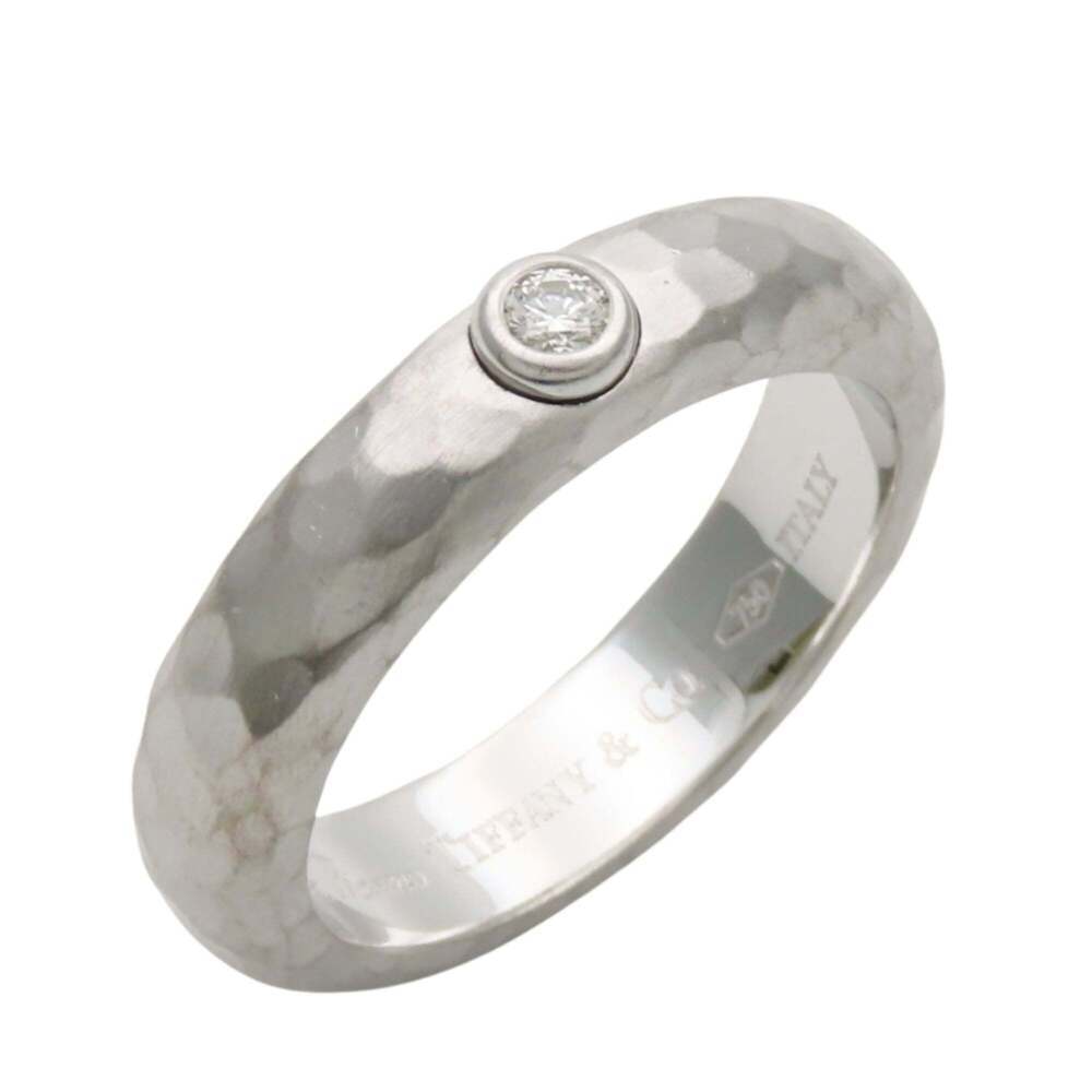 TIFFANY 18k Silver Diamond Ring - Picture 2 of 13